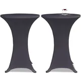 vidaXL Tischhusse Stretchhusse Anthrazit Ø 80 cm