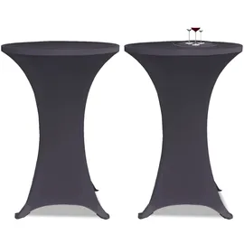 vidaXL Tischhusse Stretchhusse Anthrazit Ø 80 cm