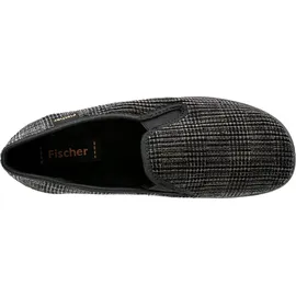 Fischer Pantoffeln Grau/Schwarz 43