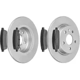 F.Becker_Line BREMSSCHEIBEN Ø268MM + BREMSBELÄGE HINTEN FÜR OPEL ASTRA J MK VI