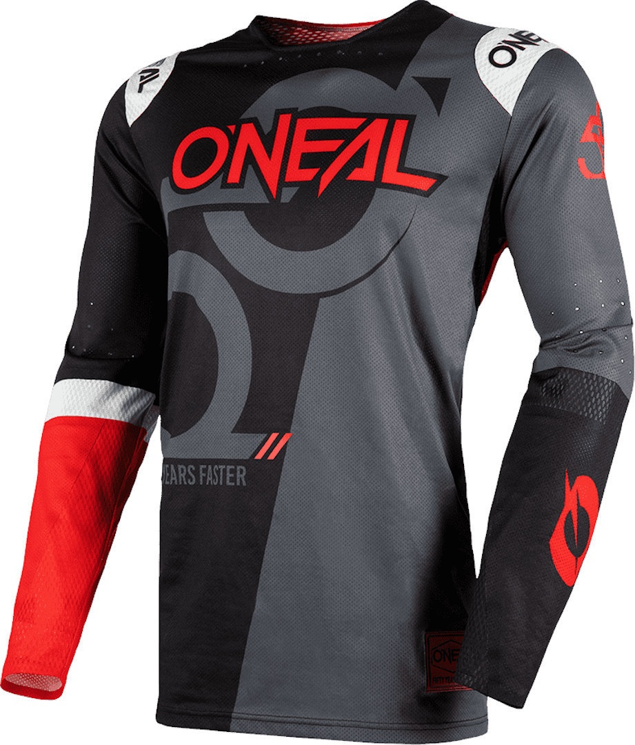 Oneal Prodigy Motorcross Jersey, zwart-rood, M