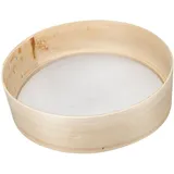 DECHOUS Mehlsieb Holz 27cm Handliches Feinmaschiges Küchensieb Zum Backen Für Mehl Puderzucker Und Salz