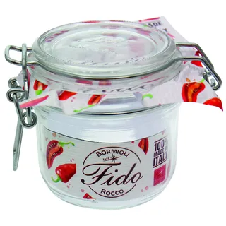 Bormioli Rocco Drahtbügelgläser Fido 255 ml (6 Stück, Gläser inkl. Gummis, Einmachgläser, Dessertgläser, Marmeladengläser) 4261