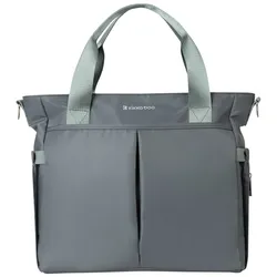 Kikkaboo Wickeltasche Brielle, Clips zur Befestigung, wasserfest, Schultergurt grau