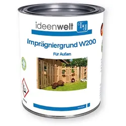 Imprägniergrund W200 – transparenter Holzschutz für außen, vorbeugend gegen Bläue & Fäulnis, 0,75 / 2,5 L, für Zäune, Gartenmöbel & Fassaden