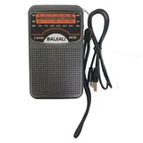 Tragbares Radio KK78, wiederaufladbares Transistorradio mit USB-C, klare Klangqualität, Mini-FM-Taschenradio
