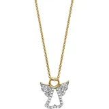 Julie Julsen Kette mit Anhänger Engel Gelb / Silber