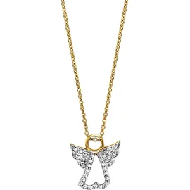 Julie Julsen Kette mit Anhänger Engel Gelb / Silber
