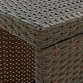 vidaXL Bartisch mit Regal 120 x 60 x 110 cm Braun