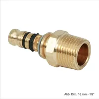 Geberit Mepla Press-Übergang 16 mm x 1/2" AG -