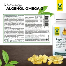Raab Vitalfood Algenöl Omega-3 Kapseln 30 St.