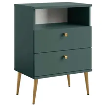 OTTO home Nachtschrank Elyria 50 x 34 x 69,5 cm Grün