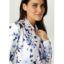 Aniston SELECTED Jerseyblazer floral Blau/Weiß 46