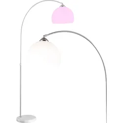 LED Bogen Stehlampe höhenverstellbar App Farbwechsel Bogenleuchte weiß dimmbar Marmor, dimmbar Smart, RGB LED 8,5W 806Lm 2700-6500K