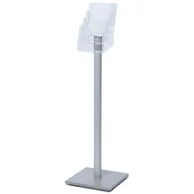 Showdown Showdown® Displays Prospektständer MB4C160 transparent DIN A5 4 Fächer 33,0 x 33,0 x 106,0 cm, 1 St.