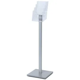 Showdown Showdown® Displays Prospektständer MB4C160 transparent DIN A5 4 Fächer 33,0 x 33,0 x 106,0 cm, 1 St.