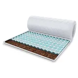 Fdm Topper 140x200 cm Matratzenauflage mit RavineBlue-Schaum Kokos Höhe ca. 5 cm H4 mit waschbarem Premium Bezug