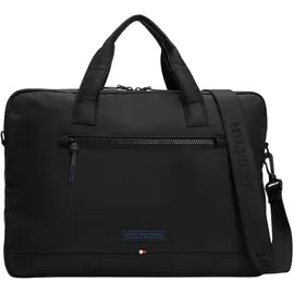 Tommy Hilfiger Herren Laptoptasche Monotype Computer Bag mit Reißverschluss, Schwarz (Black), Einheitsgröße