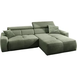 Jockenhöfer Eckcouch Polyester L-Form 3-Sitzer Grün