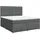 vidaXL Boxspringbett 180 x 200 cm Dunkelgrau