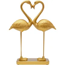 Kare Deko Figur Flamingo Love Gold 39cm