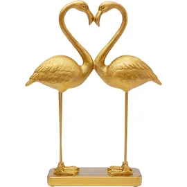 Kare Deko Figur Flamingo Love Gold 39cm