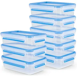 Emsa Frischhaltedose blau 13,5 cm x 19,5 cm x 5,8 cm 0,8 l 8-teiliges Set