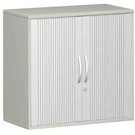Geramöbel Rollladenschrank Stahl 80,0 x 42,5 x 72,0 cm grau/silber