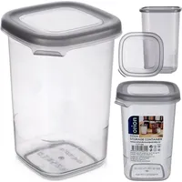 Orion Behälter für trockene Lebensmittel Vorratsbehälter Küchenbehälter Vorratsdose mit Deckel 450 ml - Grau
