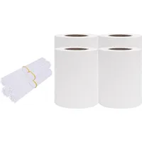 vidaXL Sichtschutz 35 x 19 cm Weiß PVC 4 St.