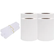 vidaXL Sichtschutz 35 x 19 cm Weiß PVC 4 St.