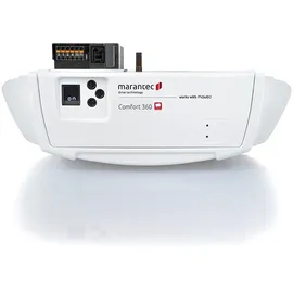 Marantec Comfort 360 Garagentorantrieb, Set inkl. 2 Handsender, elektrischer Torantrieb für Garagentore, Sektionaltore und Schwingtore, Weiß