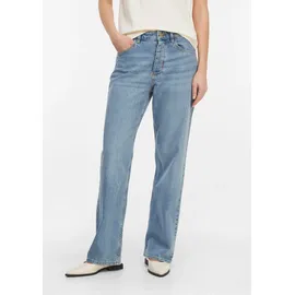 Comma, CLARA - Straight-Leg-Jeans mit Waschung - blau - 34