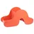 REMEMBER Kinderbücherregal Raupe Frieda 70 x 30 x 36,9 cm MDF orange