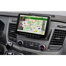 Alpine INE-F904TRA | Navigationssystem mit 9-Zoll Touchscreen für Ford Transit Custom mit 1-DIN-Einbaugehäuse, DAB+, Apple CarPlay und Android Auto Unterstützung und mehr