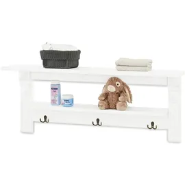 Pinolino Kinderregal Emilia 100 x 18 x 39,5 cm MDF lackiert weiß