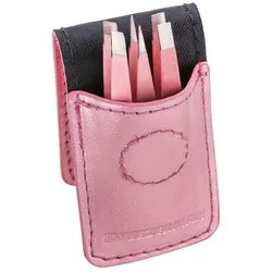 Tweezerman Micro Mini Tweezer Set - Micro Mini Set, Pink Pinzetten   Damen 