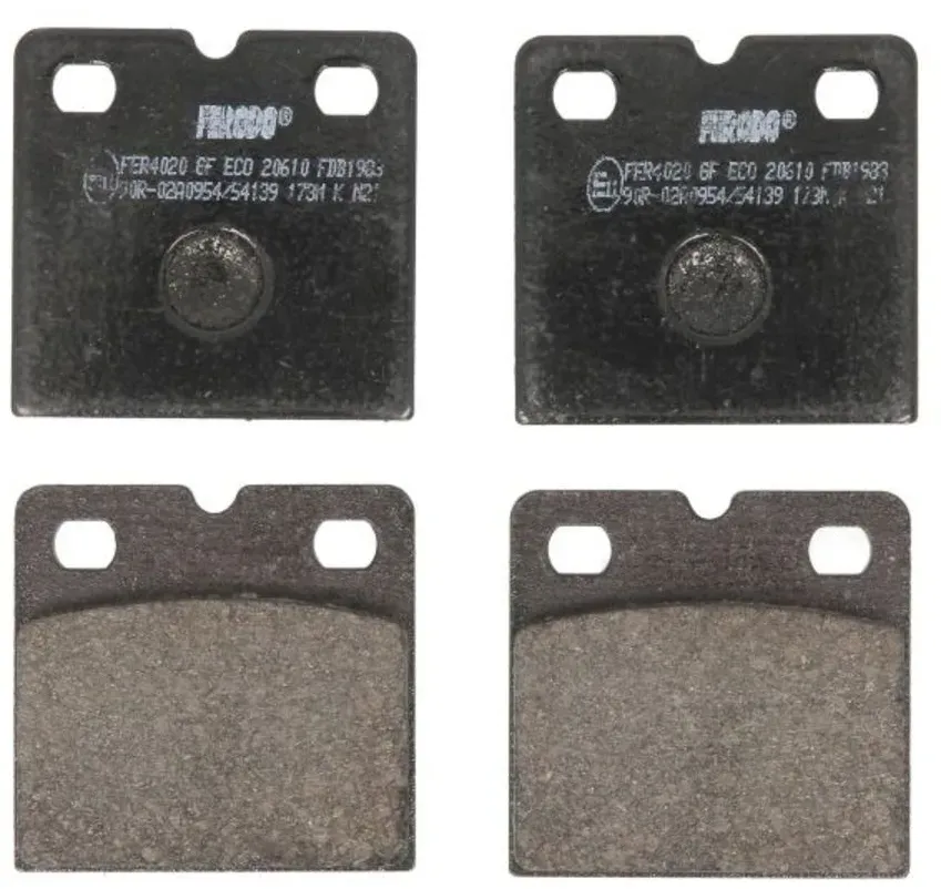 Kit de plaquettes de frein, disque de frein de stationnement FERODO FDB1983, Arrière