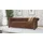 s-style möbel SITZGARNITUR mit Schlaffunktion 3+2+1 Chesterfield Flux Braun Microfaser Vintageoptik