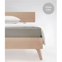 FLEURESSE Colours 009100 Mako-Satin 200 x 200 cm grau