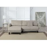 Atlantic Home Collection Ecksofa »Leonid L-Form«, mit Schlaffunktion und Bettkasten, grau