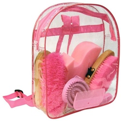 Kerbl Pferdebürste Kerbl Putz Rucksack pink Putzset Pflegeset Pferde Putzzeug Bürsten