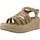 FitFlop PLATFFORMS ESPADR. SUEDE FISHERMAN WEDGE Sandalette Braun 40