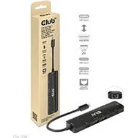 Club 3D USB Typ-C 3.2 Gen1, 6in1 Hub HDMI 8K30Hz-4K120Hz, 2xUSB Typ-A, RJ45 100W
