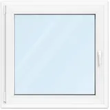 Fenster 85x85 cm, Kunststoff Profil aluplast IDEAL® 4000, Weiß, 850x850 mm, einteilig festverglast, 2-fach Verglasung, individuell konfigurieren