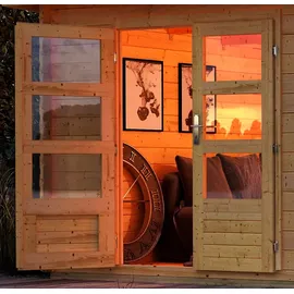 Karibu Gartenhaus Ammersee 3 2,76 x 2,79 m Beige