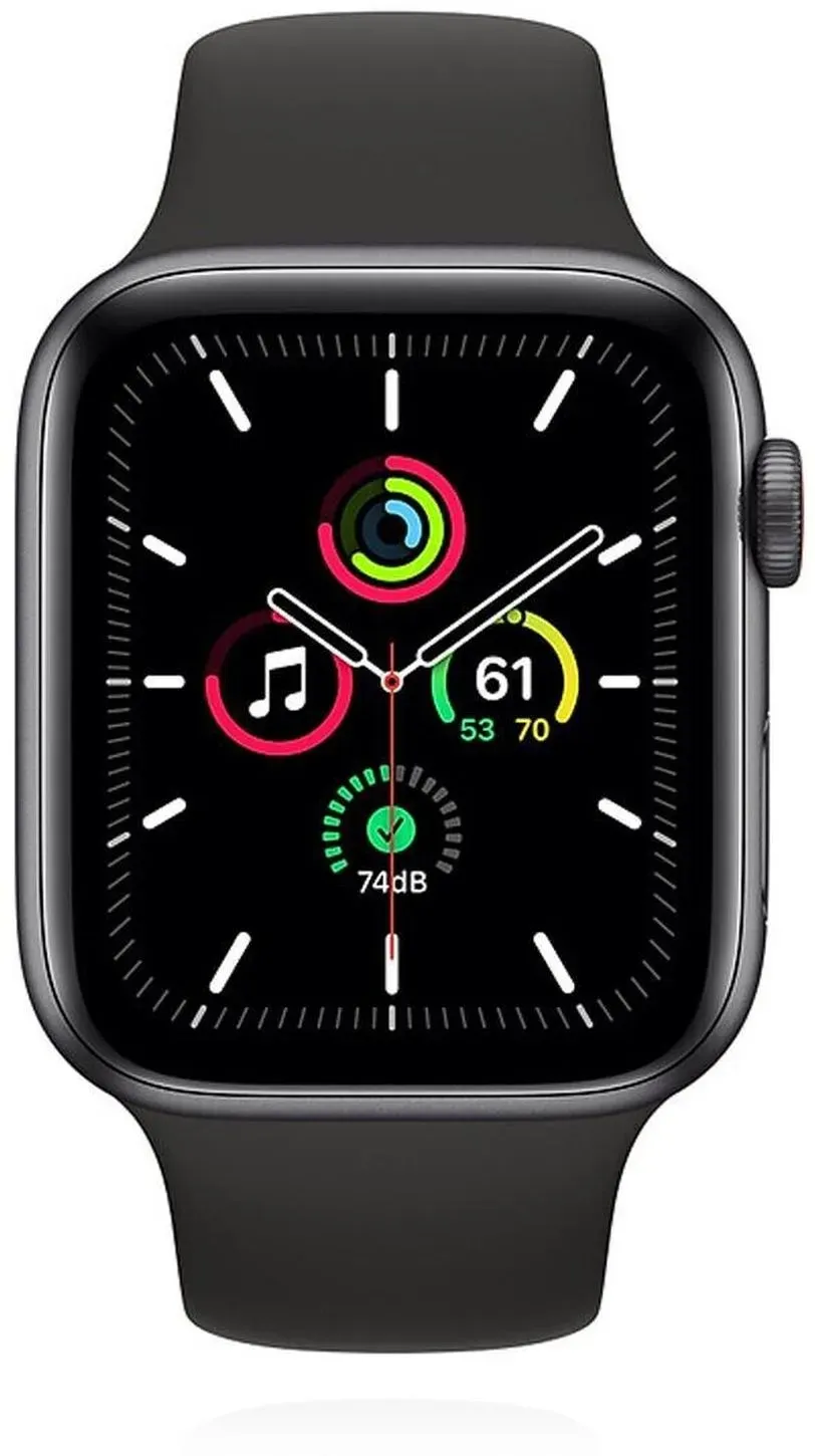 Apple Watch SE GPS+Cellular 40mm Aluminium Space Grau Sportband Schwarz*