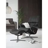 Stressless Stressless® Relaxsessel »Reno«, mit Cross Base, Größe S, M & L, Holzakzent Braun grau