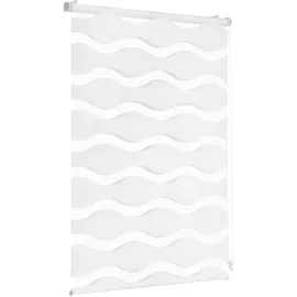 Sekey Doppelrollo Welle 40 x 130 cm Weiß