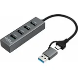 MicroConnect Hub - 4 x USB 3.2 Gen 1 - Desktop&